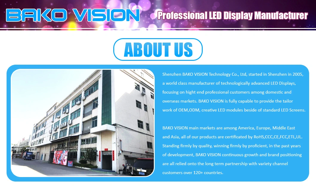 P2.6 Outdoor Video Board Advertisement LED Display Screen Video Wall High Brightness