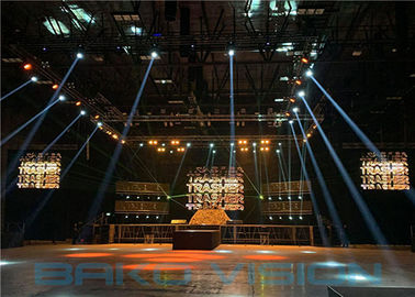 Full Color 250*250mm module P4.81 Indoor Rental LED Display With Novastar Control System